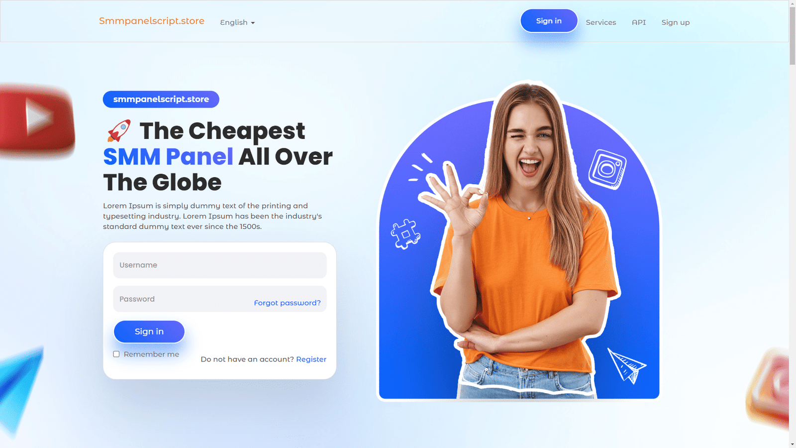 Bliss SMM official panel script