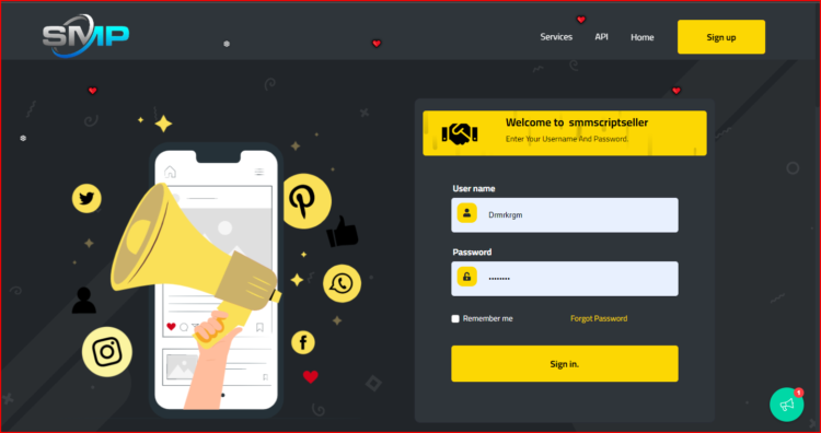 Smm Spayar Panel official Script